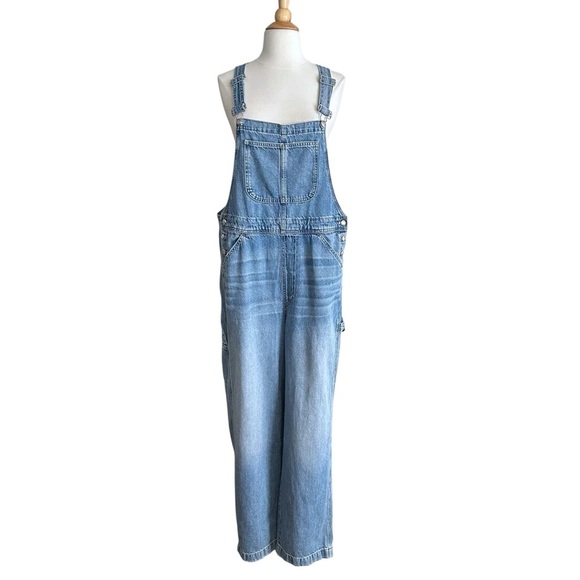 MADEWELL Denim Relaxed Carpenter Overalls Oversized Vintage Inspired Size Large - Picture 6 of 16